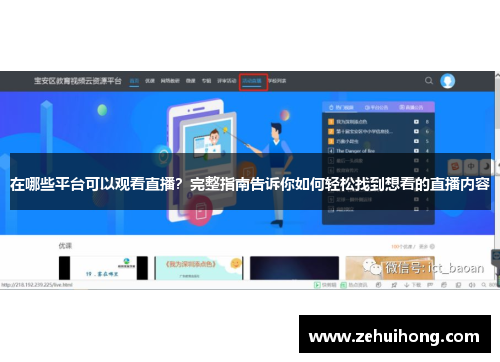 在哪些平台可以观看直播？完整指南告诉你如何轻松找到想看的直播内容